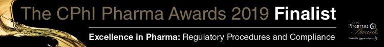 The CPhI Pharma Awards 2019 Finalist Excellence in Pharma: regulatory Producers and Compliance